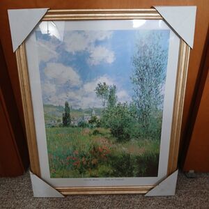 Claude Monet "Path at Vetheuil" Print, Framed at 17.5" x 21.5 "